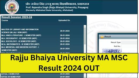 prsu result|Prof. Rajendra Singh (Rajju Bhaiya) University.